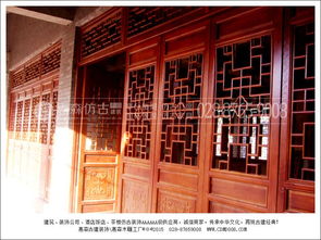 成都仿古門窗 實木雕花門窗定制廠